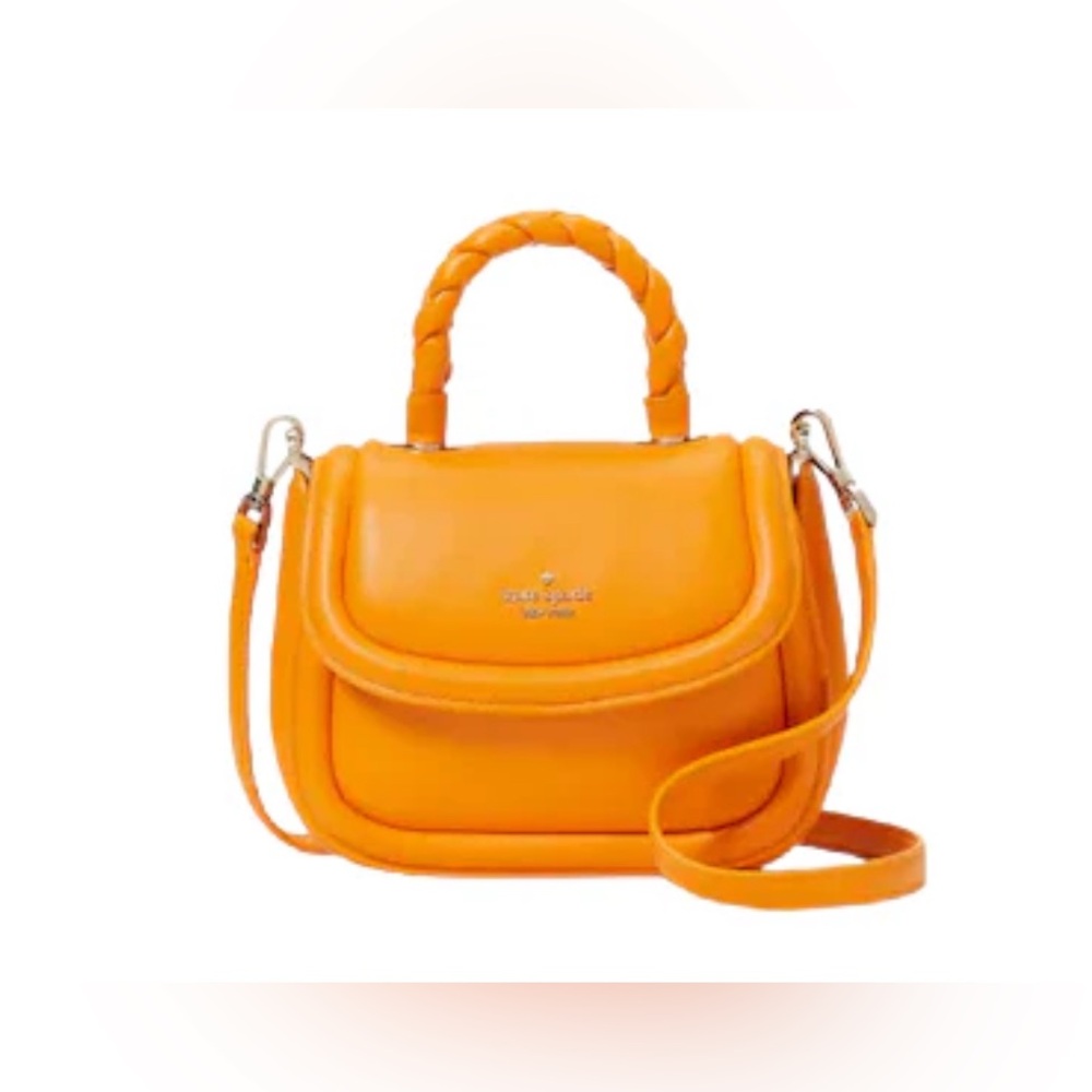 Kate Spade Vibrant Orange Mini Puffy Bag